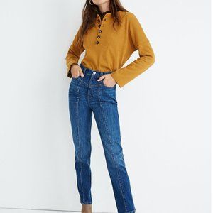 Madewell Classic Straight Jeans in Bandry Wash: Seamed Edition